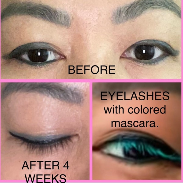 3 Tubes of 10 ml Eyelash Growth Serum (Get 6 Colored Mascara, FREE with this purchase)