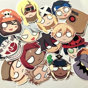 Guilty Gear Strive 2" Charakterkopf Aufkleber | Full Base Roster, Serie 1