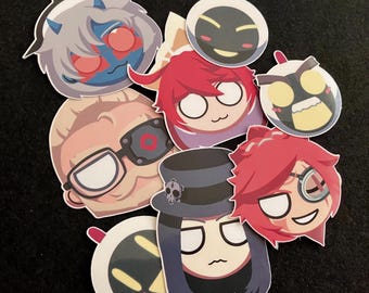 Guilty Gear Strive 2" Character Head Stickers | Season Pass 1, Series 2