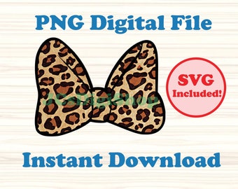 Archivos digitales imprimibles PNG y SVG de lazo de leopardo listos para descargar