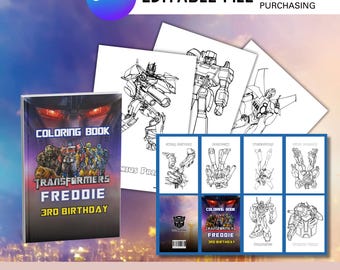 MINI Robot - Libretto da colorare per bambini: attività tematica stampabile (PDF digitale)