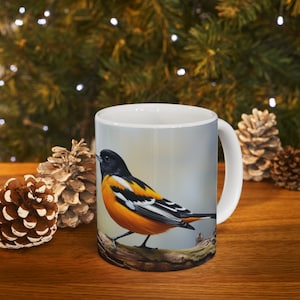 Bird Mug, Oriole Mugs, Gifts for Bird Lovers, Gifts for Nature Lovers, Nature Mugs, Nature Lovers Mug, Coffee Mug, Coffee, Tea