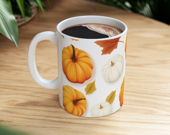 Pumpkin Mug, Fall Mug, Autumn Decor, Fall Decor, Halloween Mug, Fall, Coffee Mug, Coffee,