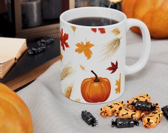 Pumpkin Mug, Fall Mug, Autumn Decor, Fall Decor, Halloween Mug, Fall, Coffee Mug, Coffee, Tea
