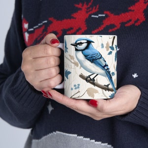 Vogel-Becher, Blauhäher-Liebhaber, Vogel-Liebhaber-Becher, Kaffeebecher, Geschenke für Vogel-Liebhaber, Naturbecher, Geschenke für Naturliebhaber