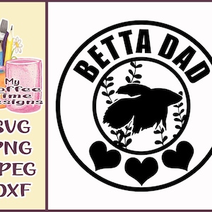Betta Dad SVG