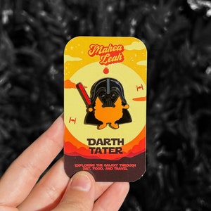 Darth Tater Enamel Pin | Darth Vader | Inspired by Star Wars | Food | Tater Tot
