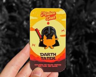 Darth Tater Enamel Pin | Darth Vader | Inspired by Star Wars | Food | Tater Tot