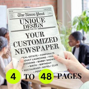 Diseño de periódico personalizado, diseñador gráfico, servicio de diseño gráfico personalizado, diseño de arte personalizado, diseño de revista personalizada, periódico