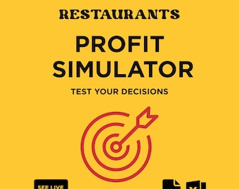 Restaurant Profit Calculator | Food Cost & Scenario Simulator | Google Sheets Business Tool