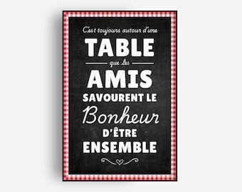 Kitchen Wall Art Printable | French Bistro Poster | (Digital Download)