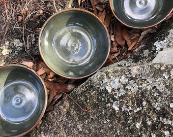 Handmade Blue Pottery Bowls