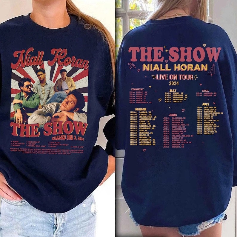 Niall Horan Tracklist Graphic Shirt, The show Live on tour 2024 Sweatshirt