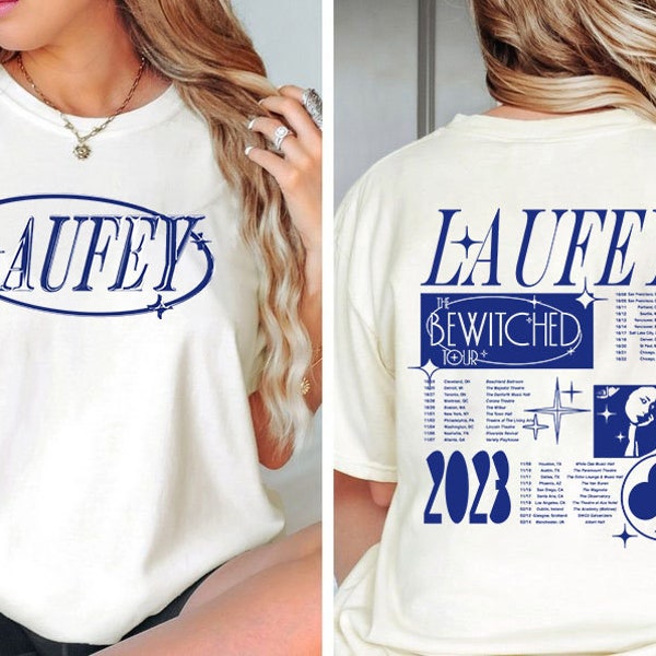 Camicia Laufey The Bewitched Tour 2023, camicia Laufey Merch, camicia regalo fan Laufey, regalo Laufey per fan, merchandising concerto 2023