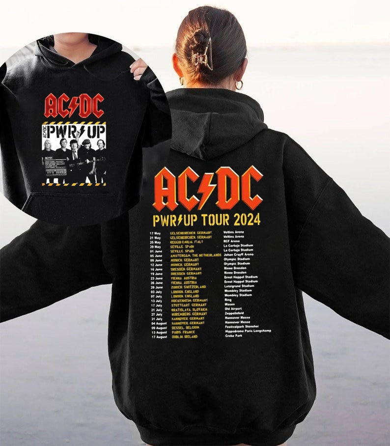 Rock Band ACDC Tour 2024 Shirt, ACDC Pwr up World Tour 2024 Shirt, ACDC