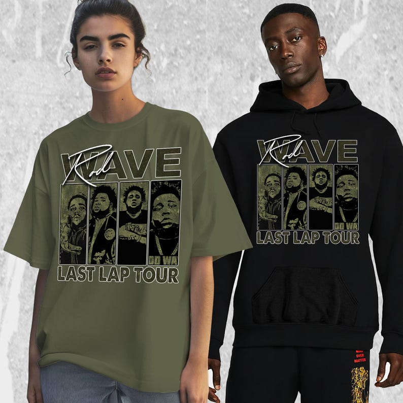 Rod Wave Last Lap Tour Unisex Color Shirt to Match Jordan 5 Olive