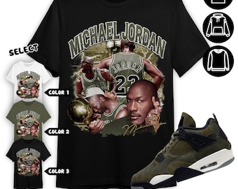 Jordan 4 SE Craft Medium Olive Unisex Shirt, Sweatshirt, Hoodie, MJ Stranger, Shirt To Match Sneaker Color Military Green