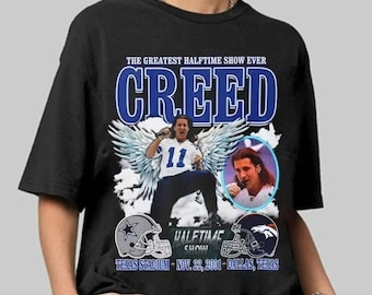 The Greatest Halftime Show Ever Creed Shirt, Creed Shirt, 2024 Music Concert Tee, Graphic Sweatshirt, Gift For Fan, Football Shirt