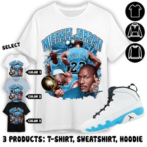 Blue Jordan Shirt Etsy