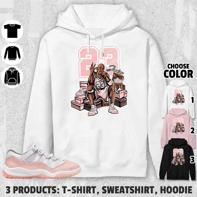 AJ 11 Low Legend Pink Unisex Tshirt, Sweatshirt, Hoodie, 23 MJ Sneaker