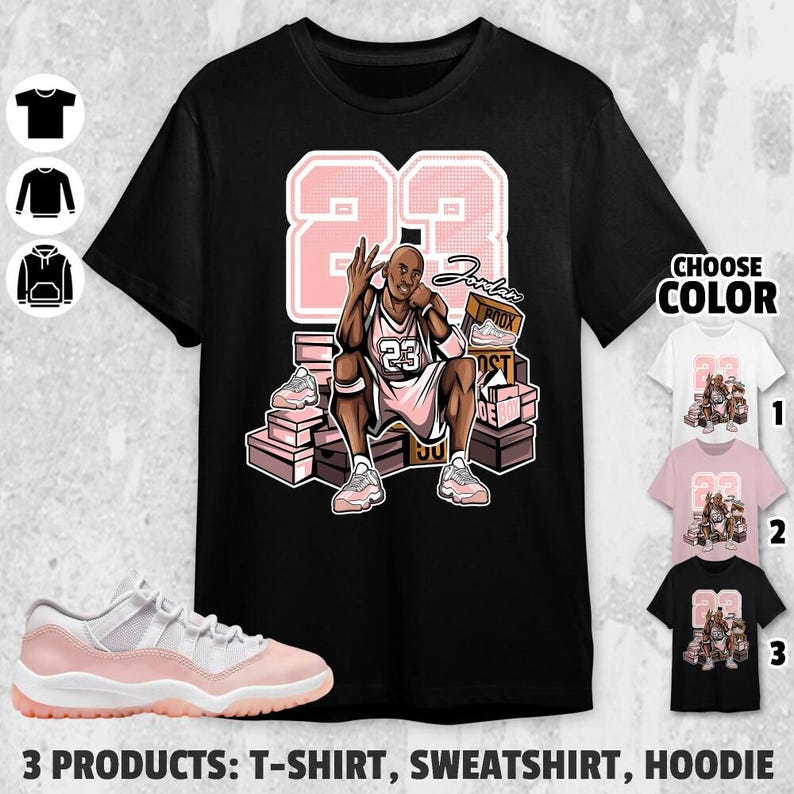 AJ 11 Low Legend Pink Unisex Tshirt, Sweatshirt, Hoodie, 23 MJ Sneaker