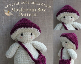 Mushroom Boy Plushie - Crochet Pattern