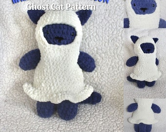 Ghost Cat Plushie - Crochet Pattern