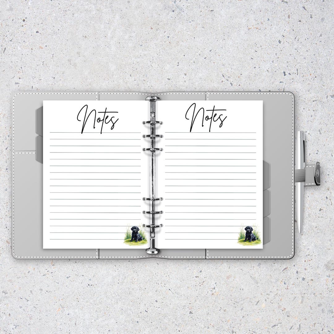 Note Pages A5 Planner Inserts, Notes Page Refill 6 Pack - Etsy