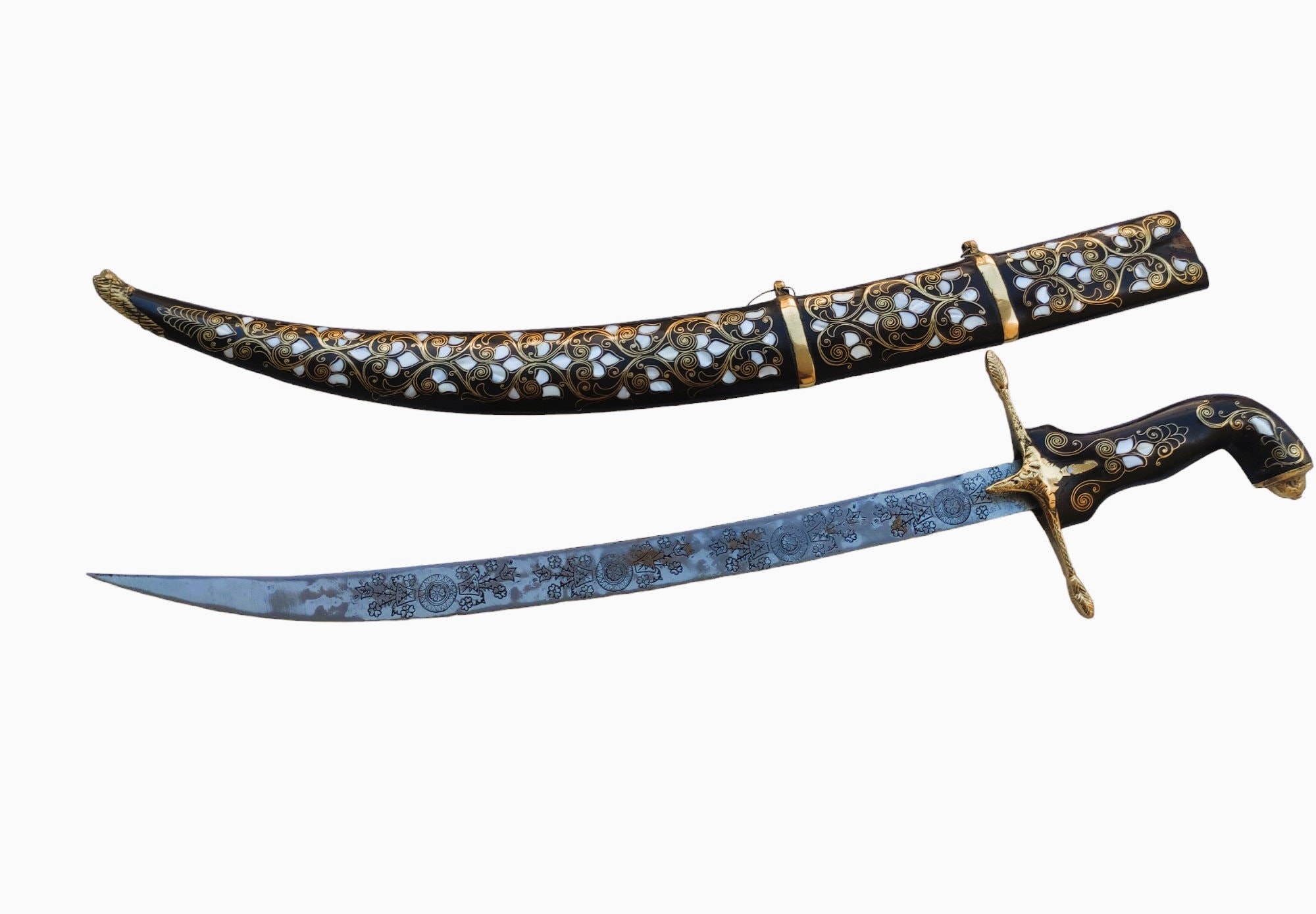 Vintage Swordmother of Pearl Swordsworddecorative Swordhandmadehome Decoroffice