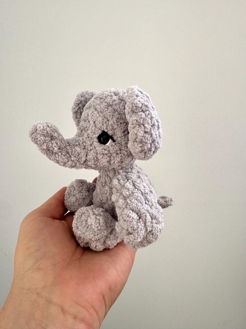 Baby Elephant NO SEW Crochet Pattern | Elephant Plushie | Crochet ...