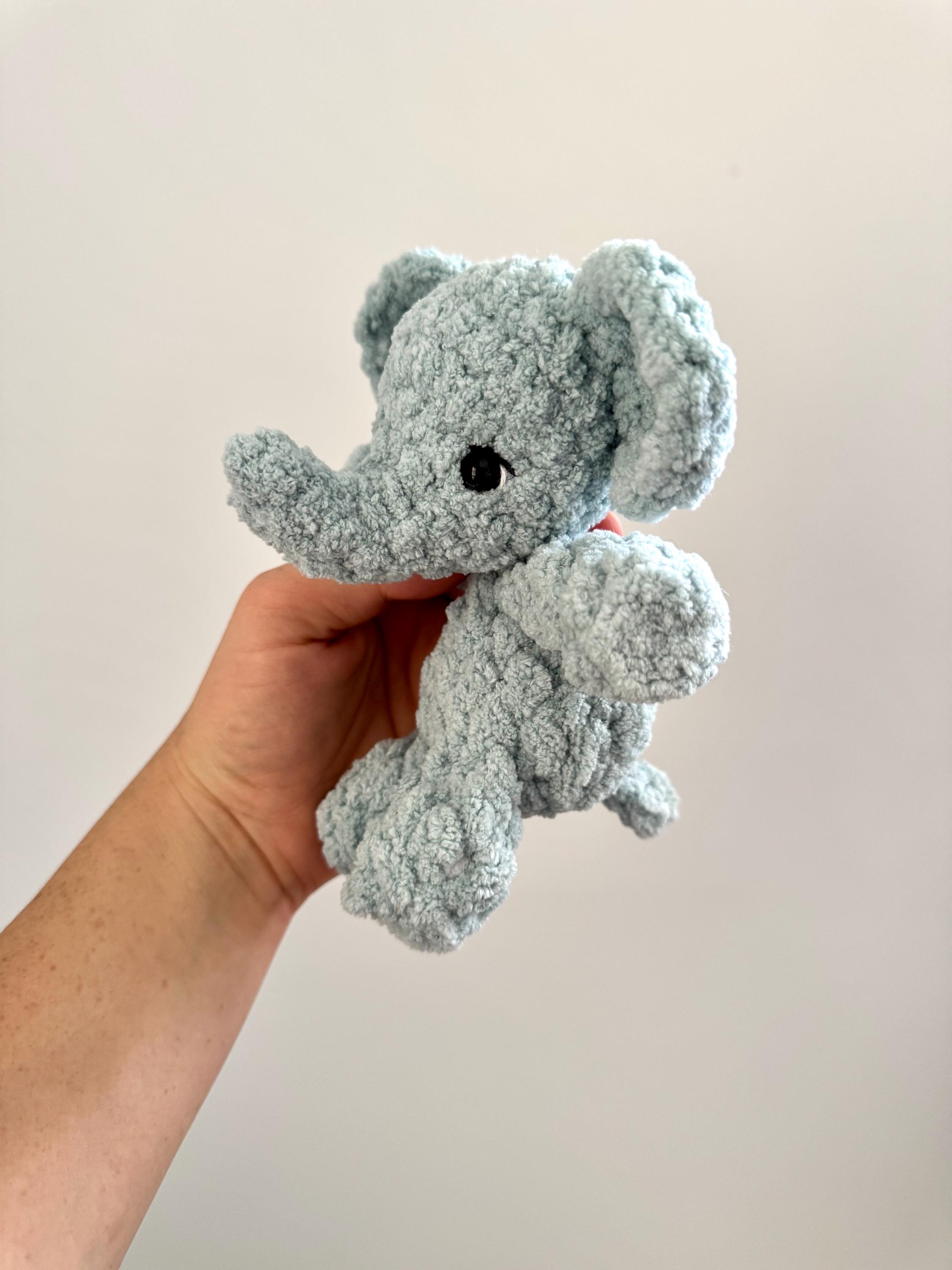 Baby Elephant NO SEW Crochet Pattern | Elephant Plushie | Crochet ...