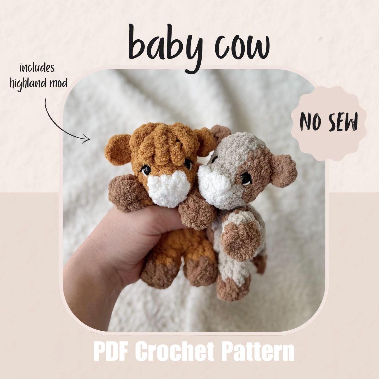 23 Adorable Cow Plush Crochet Patterns for Farmhouse Decor, Gifts, and Cozy Displays 14 Baby Cow Crochet Pattern Cow Plushie Crochet Cow
