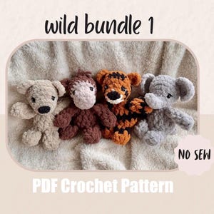 Wild Baby Animal Kollektion 1 | KEINE SEW Häkelanleitungen