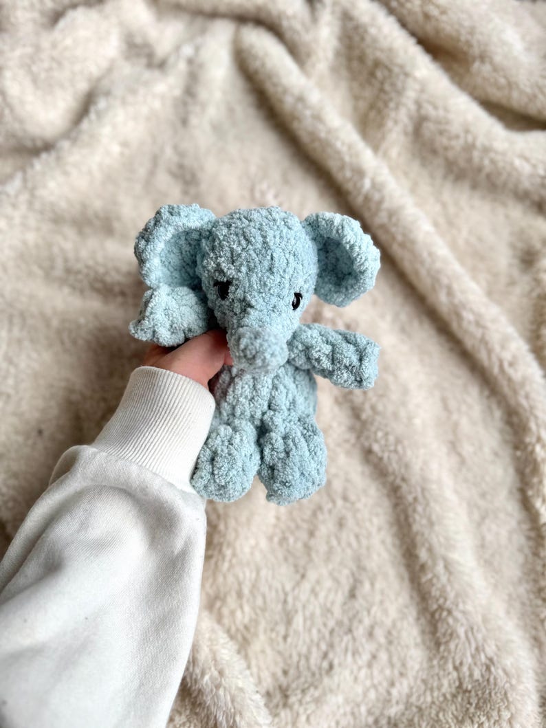 Baby Elephant NO SEW Crochet Pattern | Elephant Plushie | Crochet ...