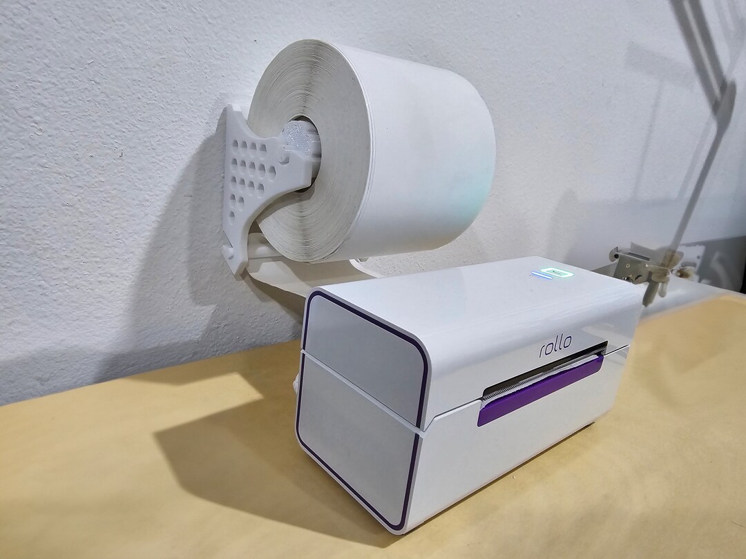 Label Holder for Thermal Rolls | 4x6 Labels | Wall Mounted | Compact ...
