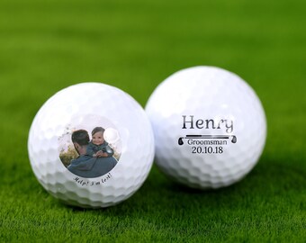 Pallina da golf personalizzata per papà - Pallina da golf personalizzata con foto, pallina da golf per il viso, pallina da golf con foto, regalo personalizzato per lui, regalo per lo sposo