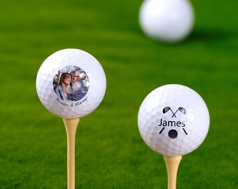 Palline da golf personalizzate con foto - Pallina da golf personalizzata, pallina da golf con logo, pallina da golf per il viso, regalo di golf, regalo personalizzato per lui, regalo per papà