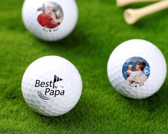 Personalisierte Golfbälle mit Fotos - Personalisierter Golfball, Gesichts Golfball, Logo Golfball, personalisiertes Geschenk für ihn, Geschenk für Papa, Bräutigam Geschenke