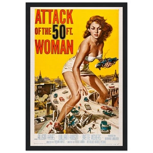 Angriff der 50ft Woman Wandkunst 30x45 cm / 12x18″
