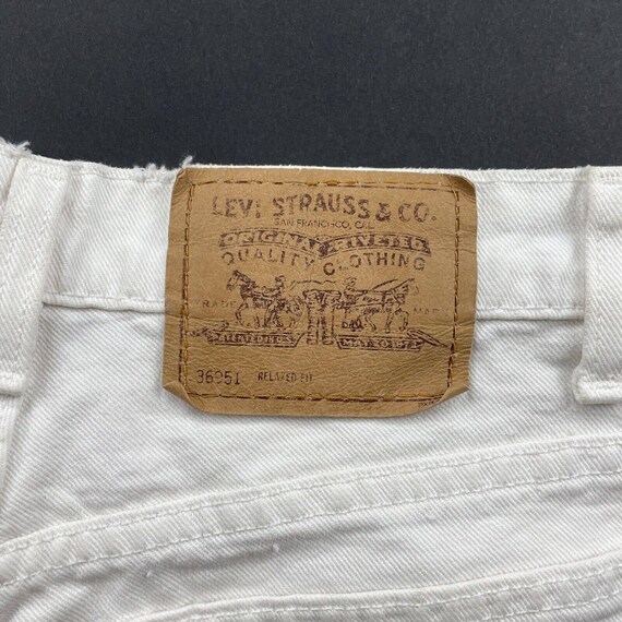 Vintage 90s Levi’s 951 Orange Tab Jean Shorts Jor… - image 10