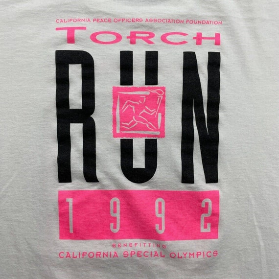 Vintage 90s 1992 Torch Run Marathon Special Olymp… - image 6