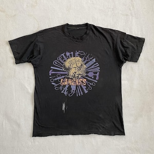 Camiseta vintage dos anos 90 Carcass Necroticism Death Metal Band Entombed Obituary XL