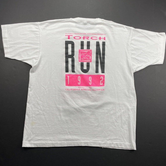 Vintage 90s 1992 Torch Run Marathon Special Olymp… - image 4