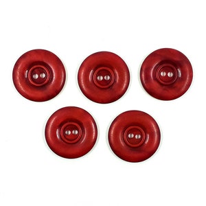 Set of 5 Vintage Burgundy Claret Buttons 1960s France Vintage Bordeaux Buttons French Vintage Vintage Haberdashery Sewing accessories