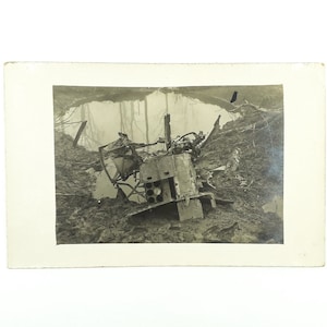 Ancienne photo de France de la première guerre mondiale, 1917, photographies vintage noir et blanc, objets de collection de la Première Guerre mondiale, carte postale militaire