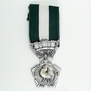 France Medal Collectivités Locales Departmental and Communal Medal of Honor French Silver medal 1945-1987