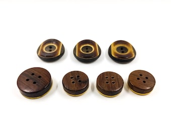 Bouton Ancien Beige à Bosse - Mercerie Vintage - Résine - Lot De 1 à 10 Pièces - Occasion
