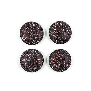 Set of 4 Vintage Big Large Brown Buttons 1960s France Vintage Brown Buttons French Vintage Buttons Vintage Haberdashery Sewing accessories