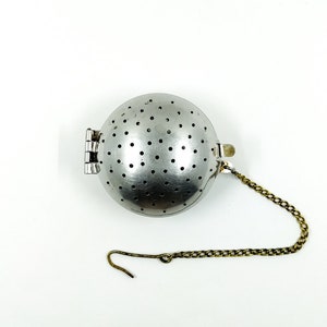 Antique Tea Strainer Antique Tea Ball Vintage Steel Metal Tea Ball Vintage Frehch Kitchen utensils Early - mid 20th century France