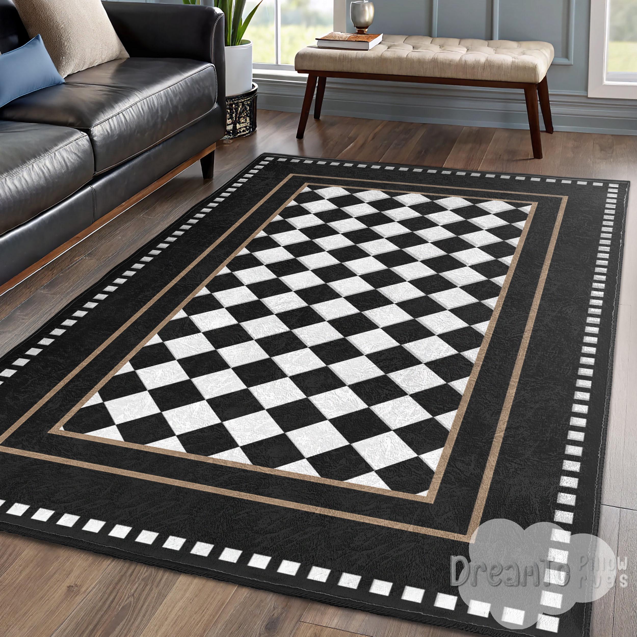 Black Diamond Rug - Etsy